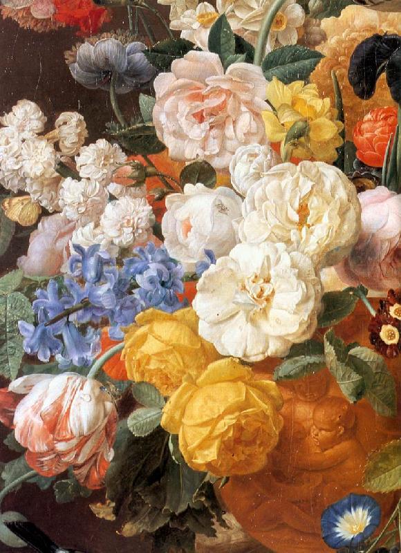 ELIAERTS, Jan Frans Bouquet of Flowers in a Sculpted Vase (detail) f oil painting picture